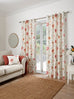 Dreams n Drapes Nadia Red Lined Eyelet Curtains