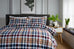 The Lyndon Company Newbury Check 100% Brushed Cotton Duvet Set