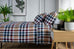 The Lyndon Company Newbury Check 100% Brushed Cotton Duvet Set