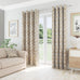 Tyrone Oakland Eyelet Lined Curtains