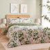 Wylder Nature Passiflora Botanical Peach/Vine Green Duvet Set