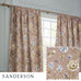 Sanderson Porcelain Garden Pencil Pleat Lined Curtains