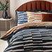 Hoem Piper Abstract Rich Reversible Dusk/Bronze Duvet Set