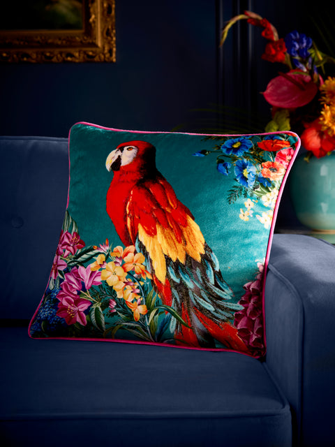 Laurence Llewelyn Bowen Polly Amorous Teal 43cm x 43cm Polyester Filled Cushion