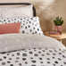 Duvet Day Robi Printed Soft Touch Microfibre Linen/Charcoal Duvet Set