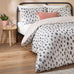 Duvet Day Robi Printed Soft Touch Microfibre Linen/Charcoal Duvet Set