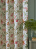 Laura Ashley Rosalind Pale Cranberry Lined Header Tape Curtains