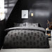 Furn Skulls Tufted Charcoal Duvet Set