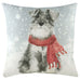 Evans Lichfield Snowy Dog 43cm x 43cm Filled Cushion