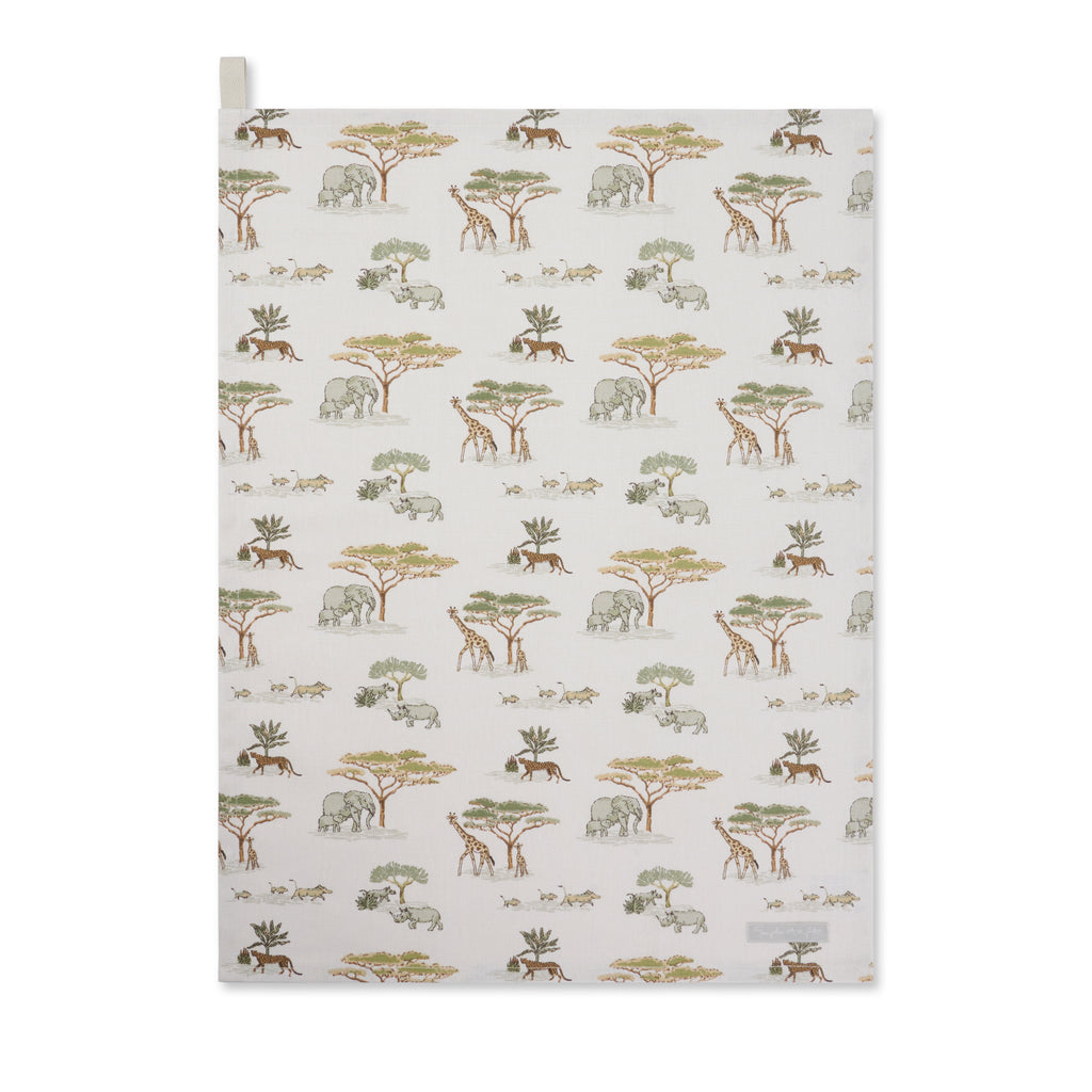 ALL1319601 Sophie Allport ZSL Wild Savannah Tea Towel