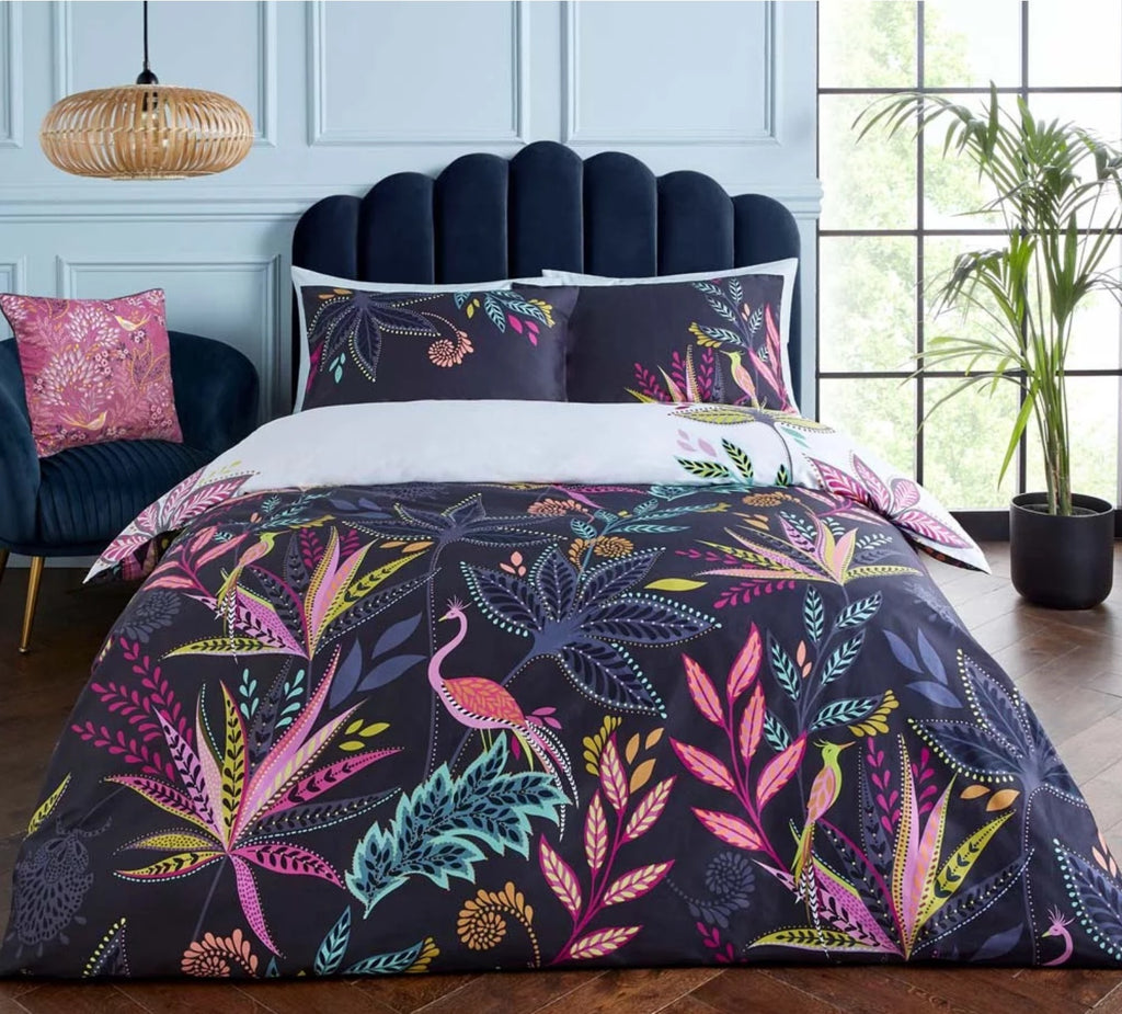 Sara Miller Botanic Paradise Midnight Duvet Set