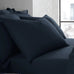 Serene 100% Polyester Plain Dyed Navy Sheets