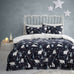 Fusion Bedding Starry Night Blue Polyester Fleece Duvet Set