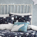 Fusion Bedding Starry Night Blue Polyester Fleece Duvet Set