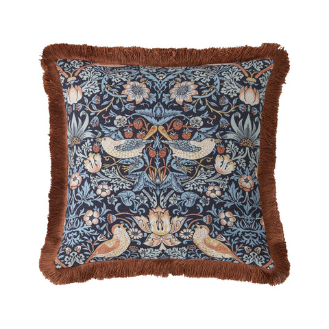 William Morris at Home Strawberry Thief Microfibre Filled Cushion