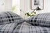 The Lyndon Company Buchanan Grey 100% Brushed Cotton Duvet Set