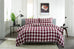 The Lyndon Company Ridgewood Red 100% Brushed Cotton Duvet Set