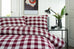 The Lyndon Company Ridgewood Red 100% Brushed Cotton Duvet Set