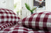 The Lyndon Company Ridgewood Red 100% Brushed Cotton Duvet Set