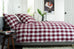 The Lyndon Company Ridgewood Red 100% Brushed Cotton Duvet Set