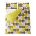 Orla Kiely Textured Flower Lilac-Moss Duvet Set