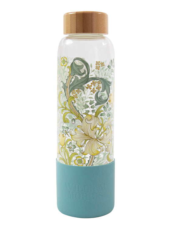 William Morris UKWM012 Golden Lily Glass Water Bottle