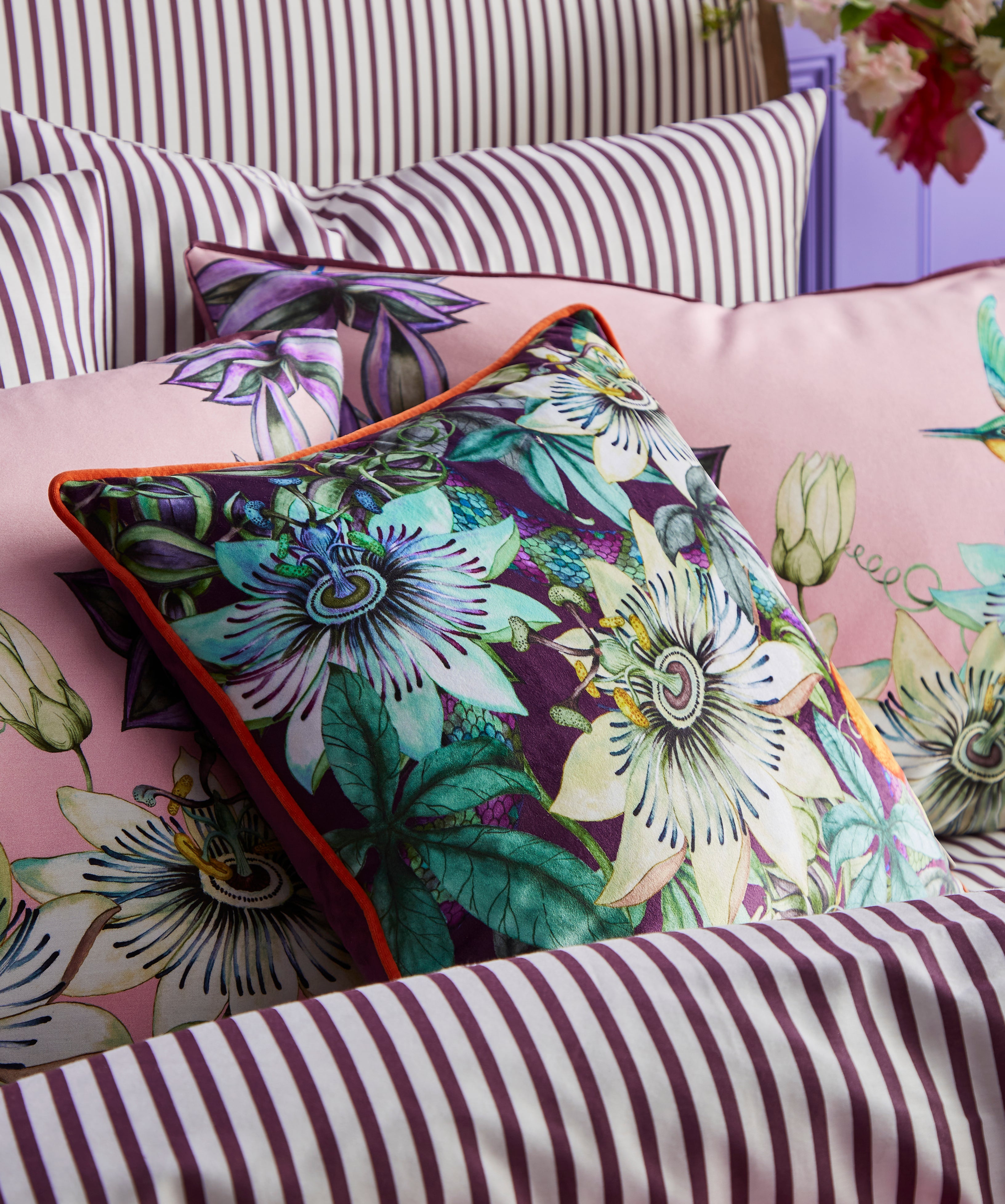 Joe Browns ZC222 Perfect Passionflower 43cm x 43cm Cushion – Charmed ...