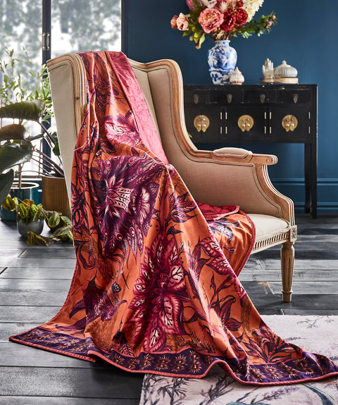 Joe Browns ZC288 Bohemian Bloom Reversible 130cm x 170cm Throw