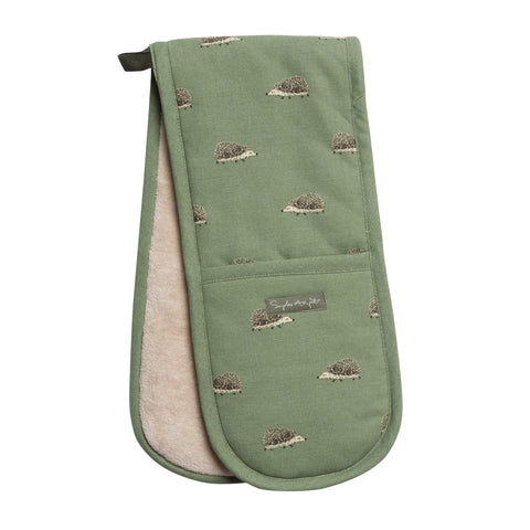 ALL83100 Sophie Allport National Trust Hedgehogs Double Oven Glove