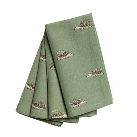 ALL83300 Sophie Allport National Trust Hedgehogs Napkins Set of 4