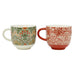 FG6864 William Morris at Home Useful & Beautiful Two Assorted Fine Bone China Mugs