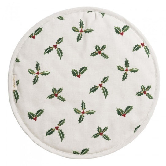 Sophie Allport ALL50175 Circular Hob Cover Christmas Holly & Berry