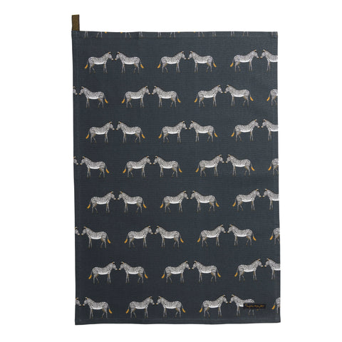 ALL67601 Sophie Allport Zebra ZSL Tea Towel