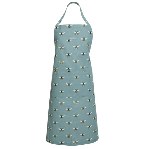 ALL80250 Sophie Allport Bees Teal Adult Apron