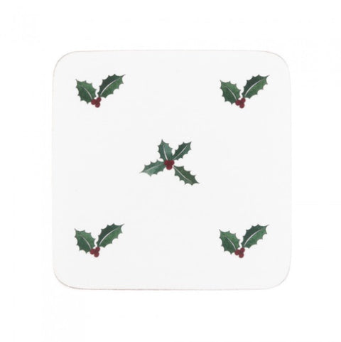 Sophie Allport COC5001 Coasters (set of 4) Christmas Holly & Berry