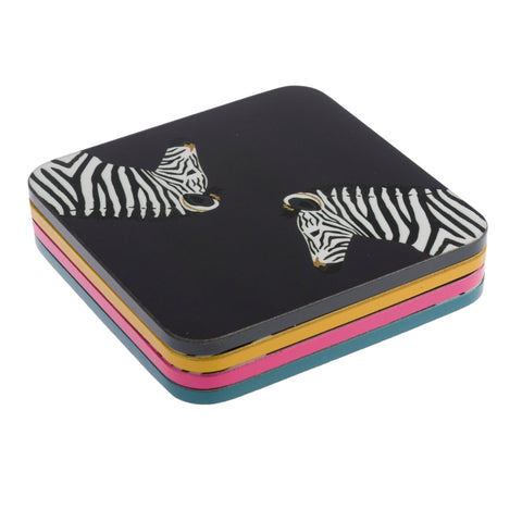 COC6701 Sophie Allport Zebra ZSL Coasters (Set of 4)