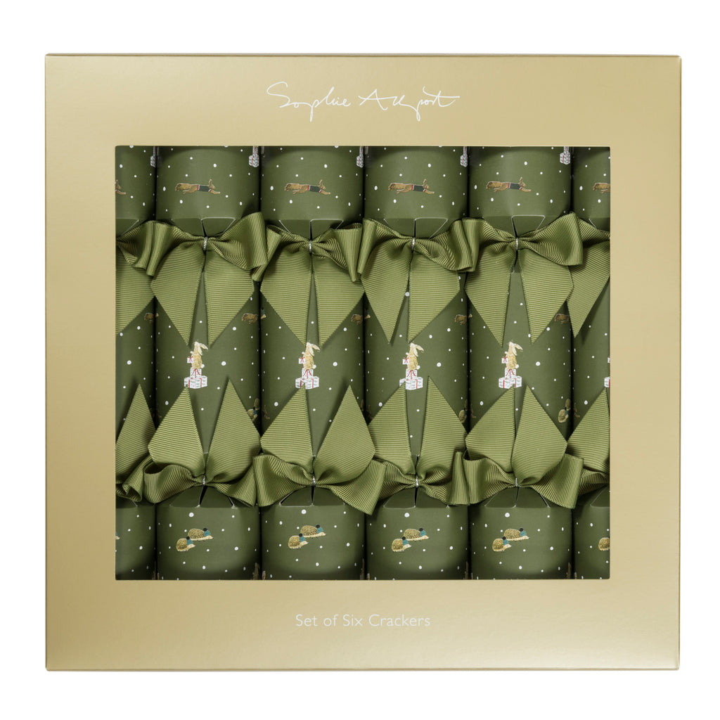 CR8412 Sophie Allport Festive Forest 12" Christmas Crackers (Set of 6)